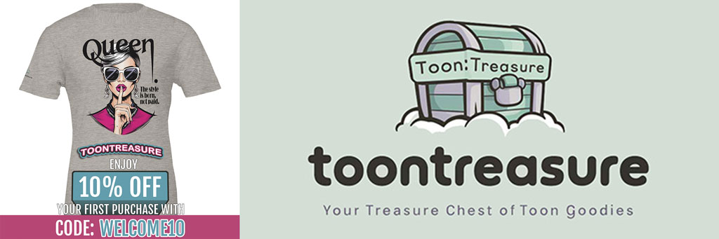 Toontreasure.com designer t-shirts and more